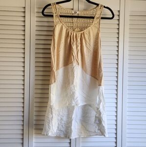 JODIFL Tan and White Chemise